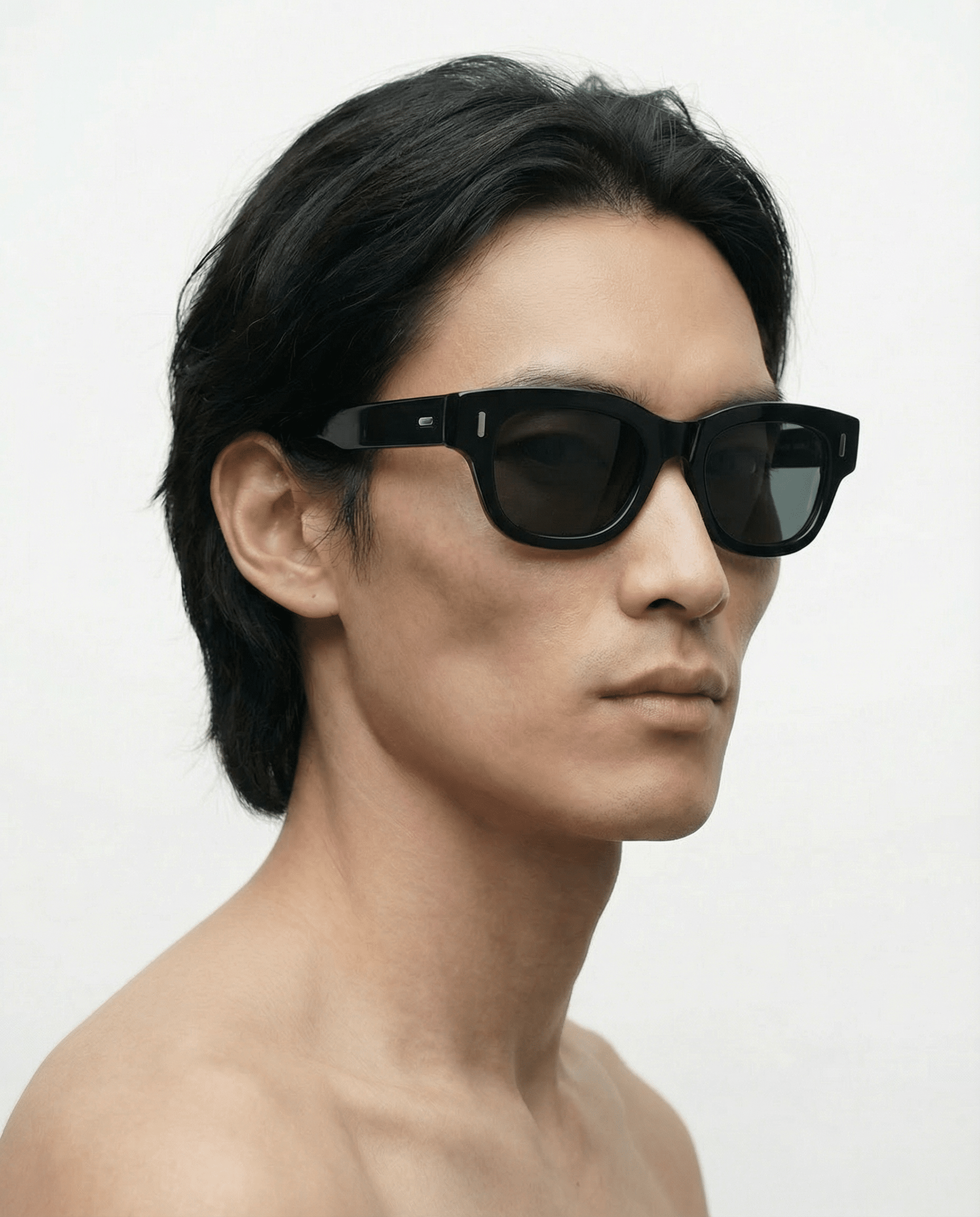 Model wearing Essential Glasses eyewear